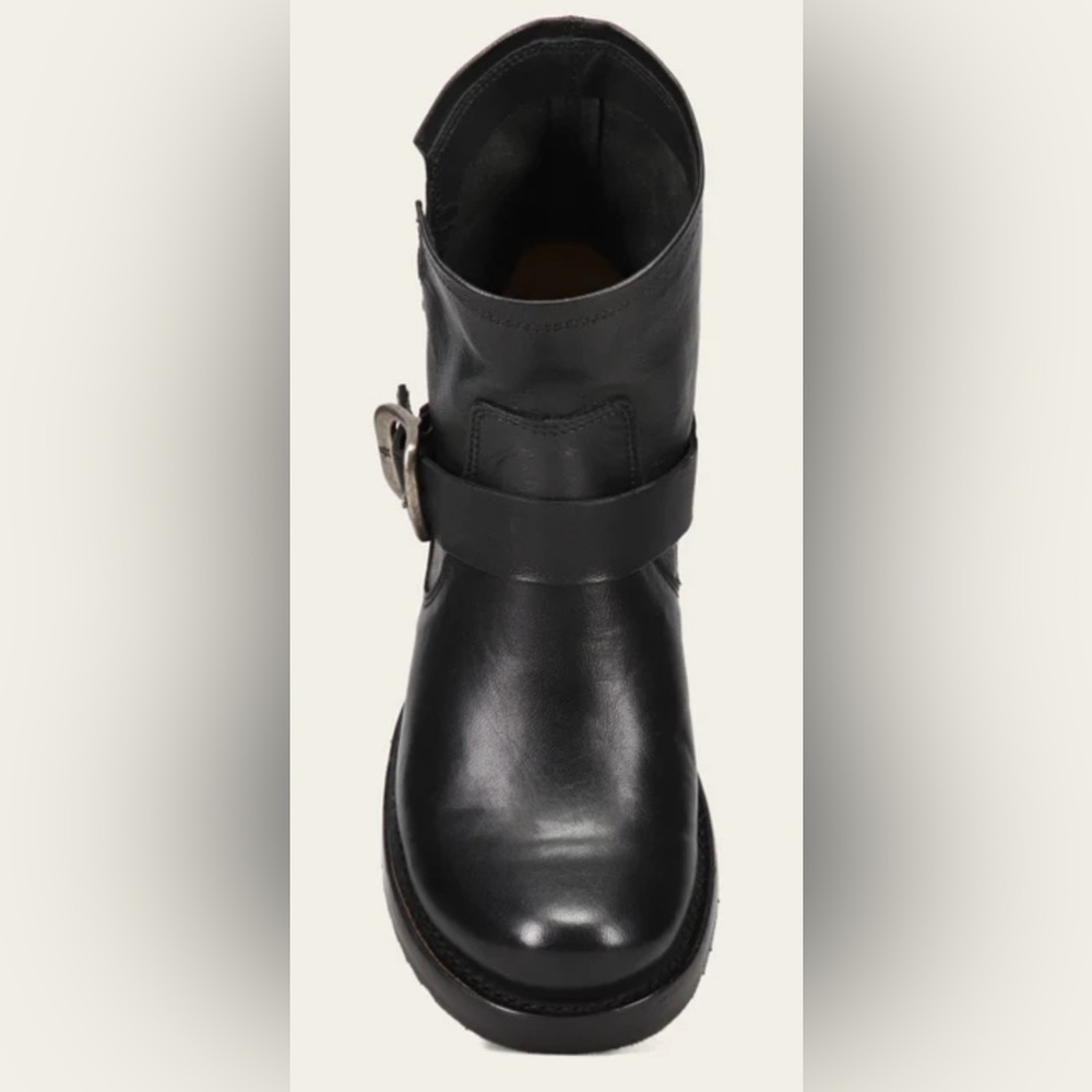 NEW FRYE VERONICA BOOTIE BLACK BUTTERY SOFT GENUINE LEATHER BOOTS SZ 7.5 - Picture 7 of 15